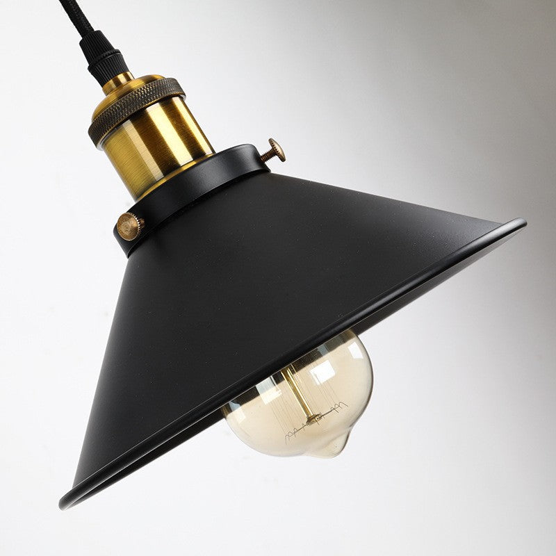 Retro Industrial Forged Iron 1-Light Source Pulley Wall Lamp