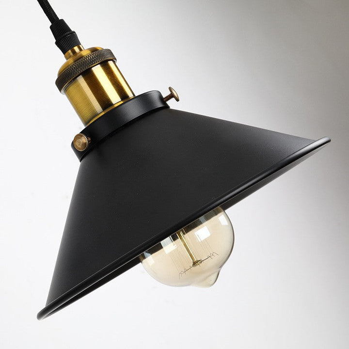 Retro Industrial Forged Iron 1-Light Source Pulley Wall Lamp