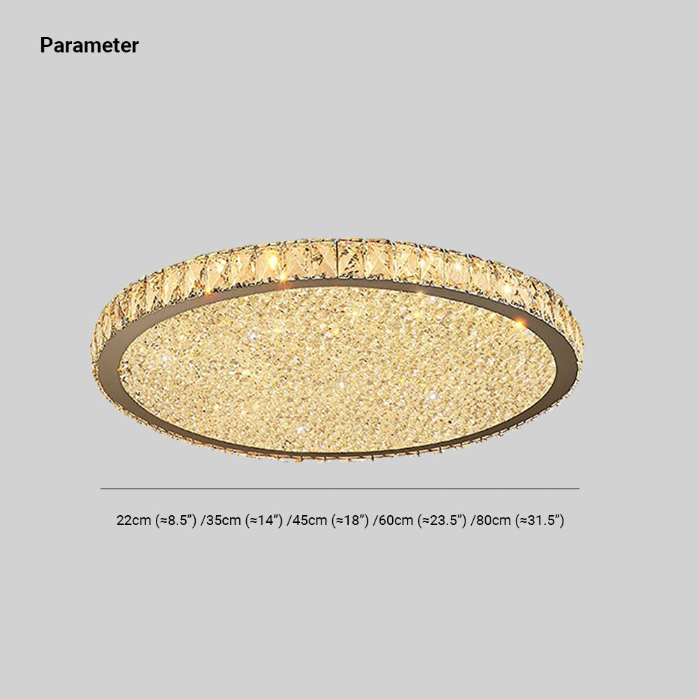 Eliza Luxe Crystal Ceiling Lamp