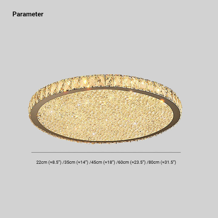 Eliza Luxe Crystal Ceiling Lamp