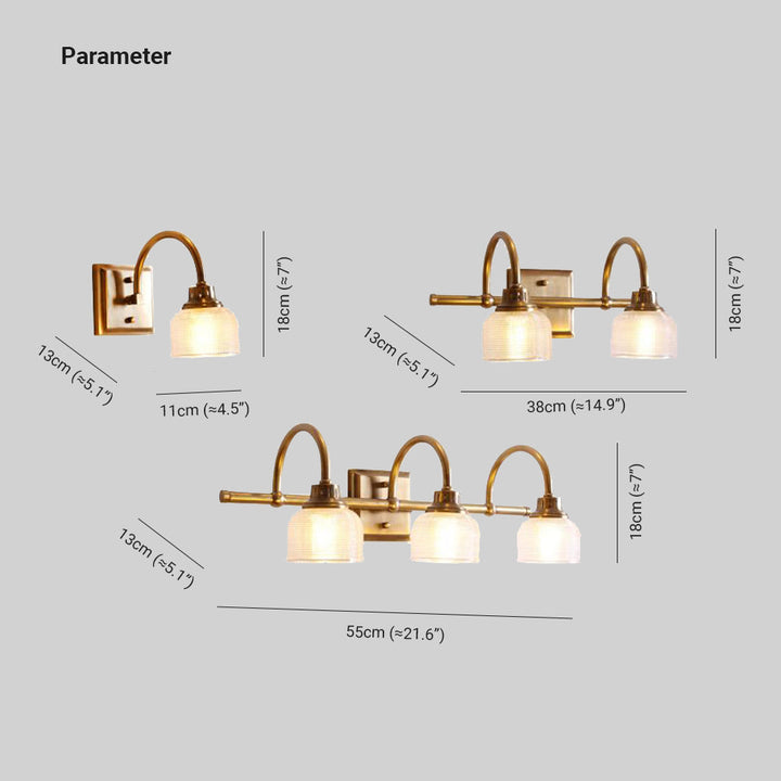 Arisha Prismatic Glass Wall Lamp