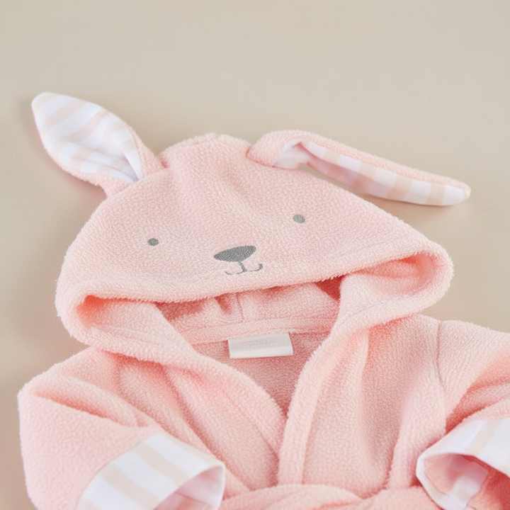 Hooded Baby Bath Towel with Animal Design - Soft Cotton Blend
