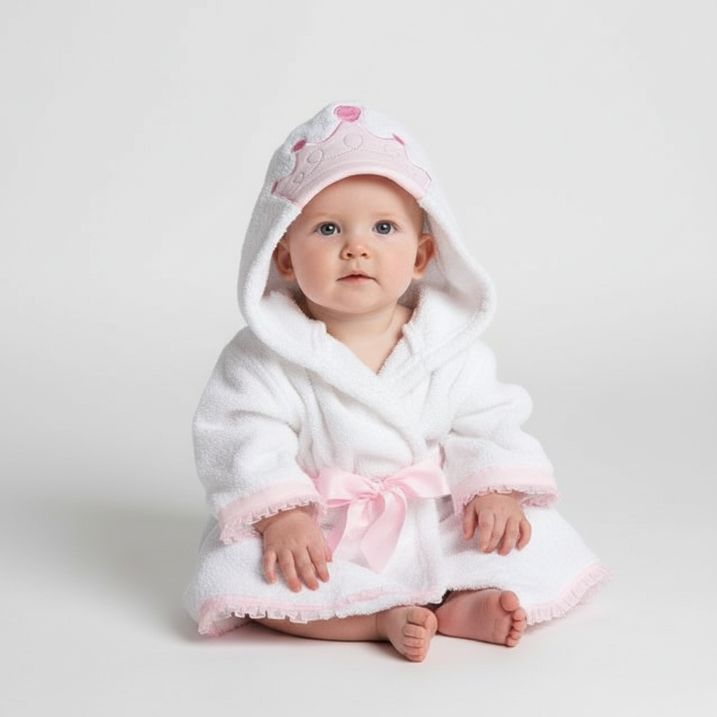 Hooded Baby Bath Towel with Animal Design - Soft Cotton Blend