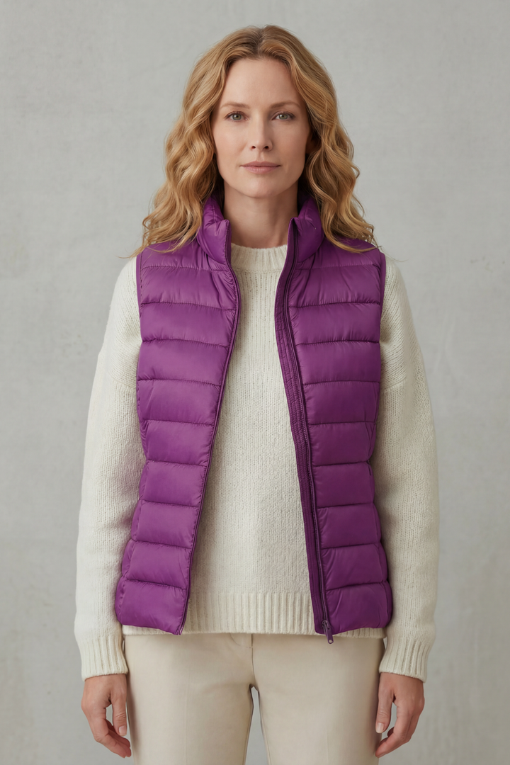 Women's Lightweight Quilted Layering Vest – Effortless Warmth & Style