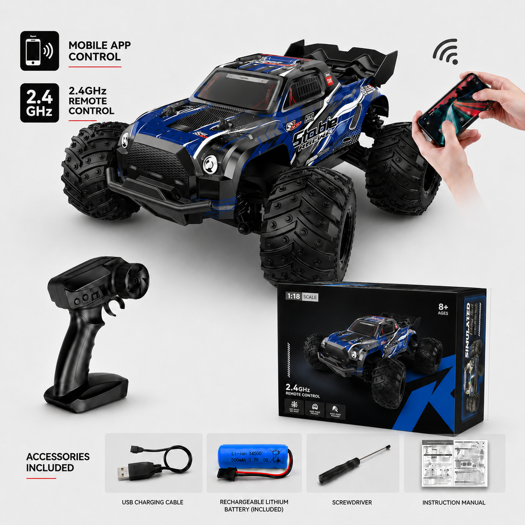 All-Terrain 4WD Off-Road RC Truck with Waterproof Design
