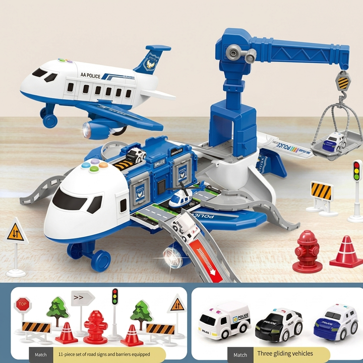 SKYQUEST – Adventure AirPlay Set with Airplanes and Vehicles for Creative Kids