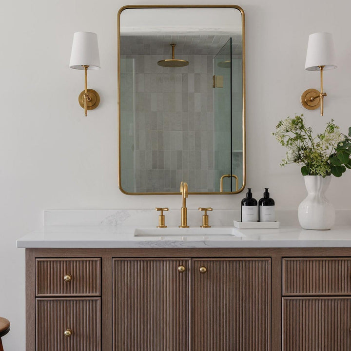 Theodore Wall Lamp Brass Fabric