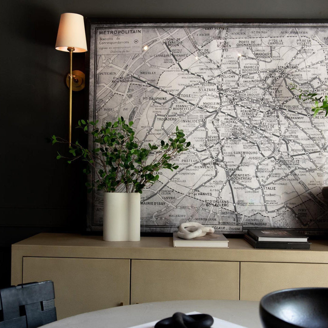 Theodore Wall Lamp Brass Fabric