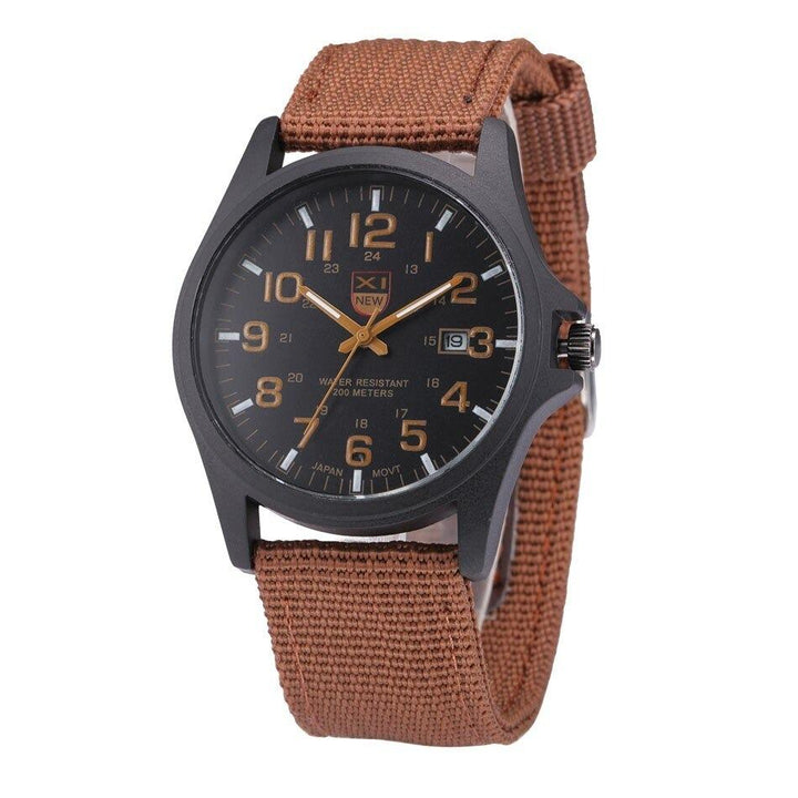 Military Style Waterproof Analog Wristwatch