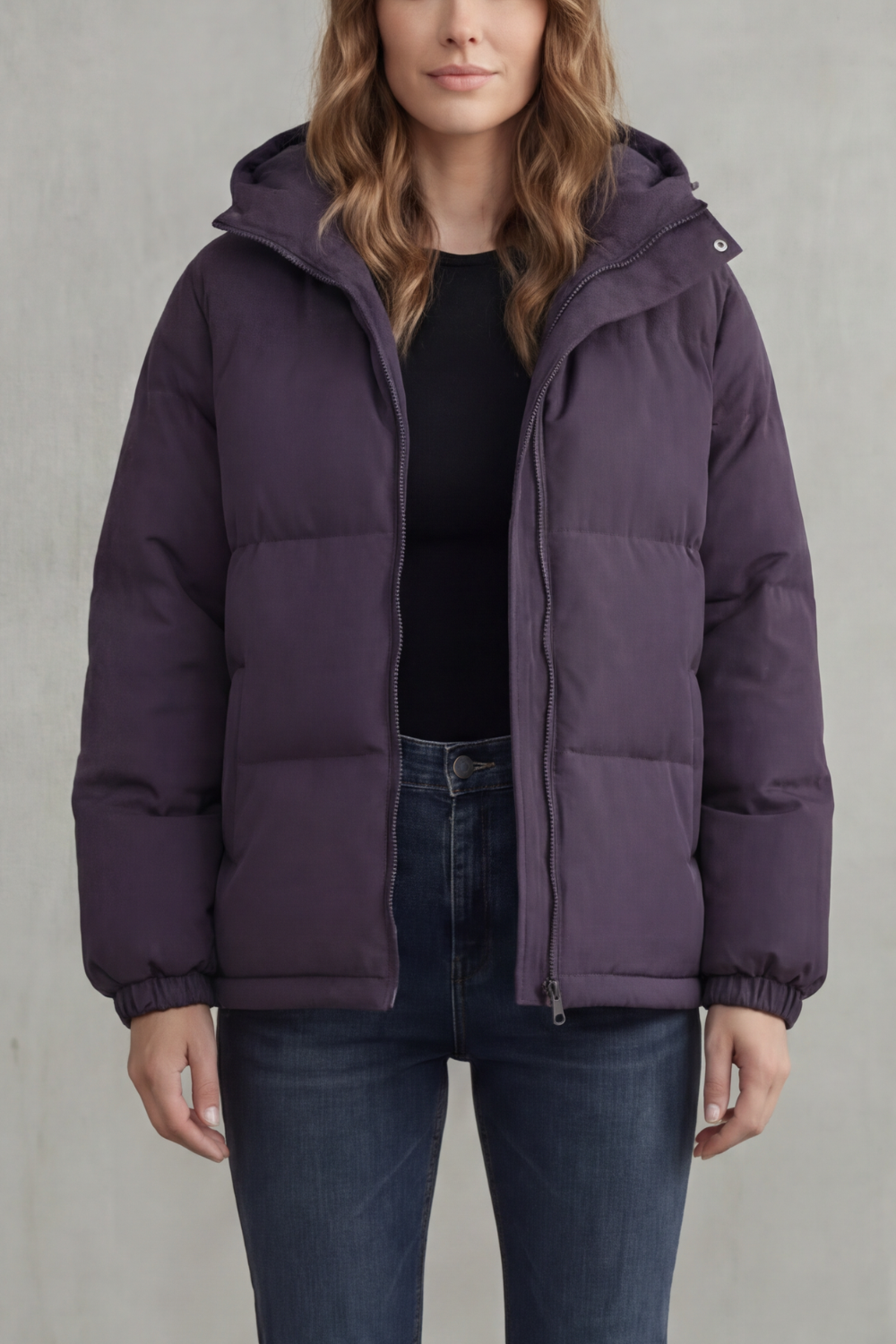 Women's Premium Quilted Hooded Puffer Jacket – Lightweight Warmth & Style
