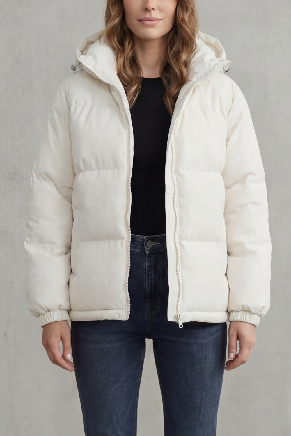 Women's Premium Quilted Hooded Puffer Jacket – Lightweight Warmth & Style