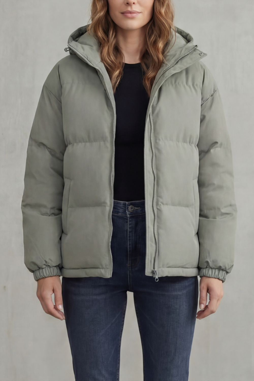 Women's Premium Quilted Hooded Puffer Jacket – Lightweight Warmth & Style