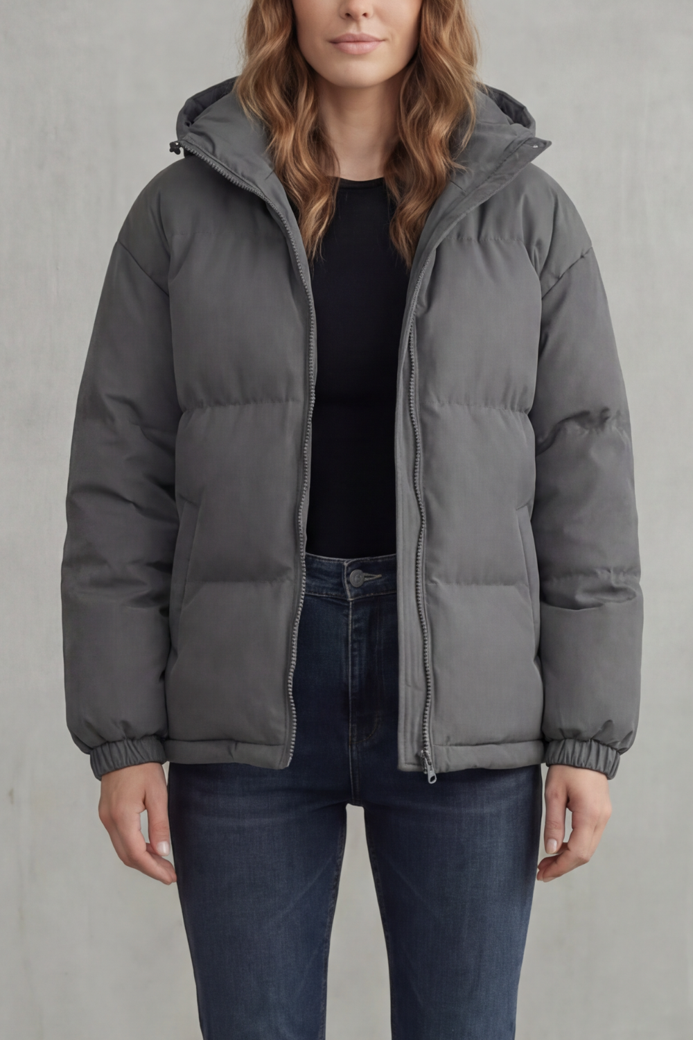 Women's Premium Quilted Hooded Puffer Jacket – Lightweight Warmth & Style
