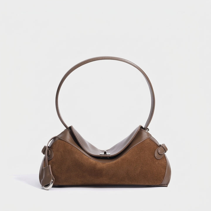 Calla – Genuine Leather Ring Handle Crossbody Shoulder Bag