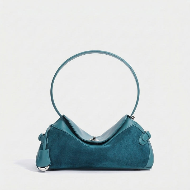 Calla – Genuine Leather Ring Handle Crossbody Shoulder Bag