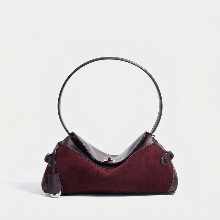 Calla – Genuine Leather Ring Handle Crossbody Shoulder Bag