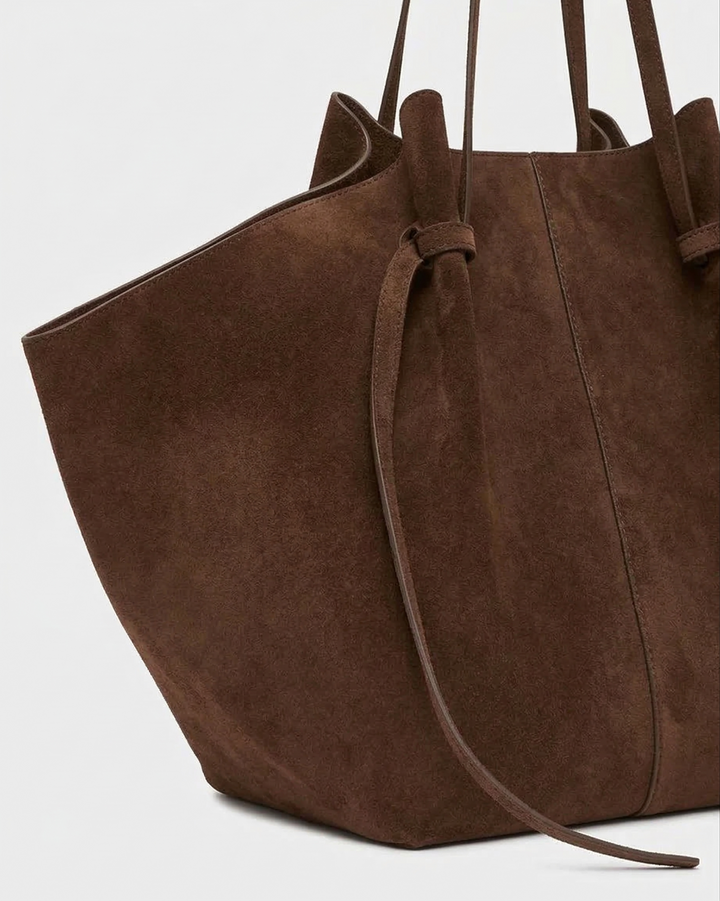 Calla – Large Suede Tote Bag, Oversized Shoulder Purse for Women