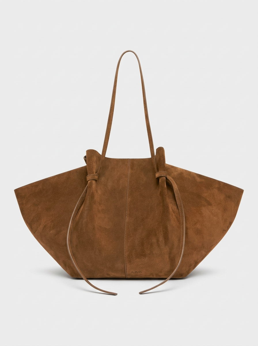 Calla – Large Suede Tote Bag, Oversized Shoulder Purse for Women