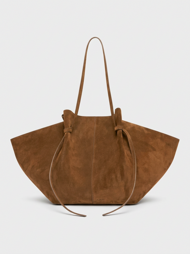Calla – Large Suede Tote Bag, Oversized Shoulder Purse for Women