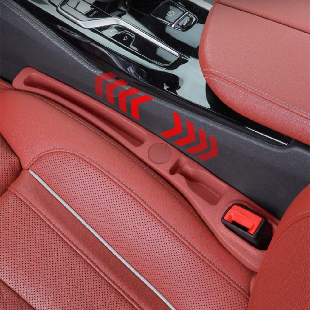 Premium Faux Leather Seat Gap Organizer Pair for Cars and SUVs