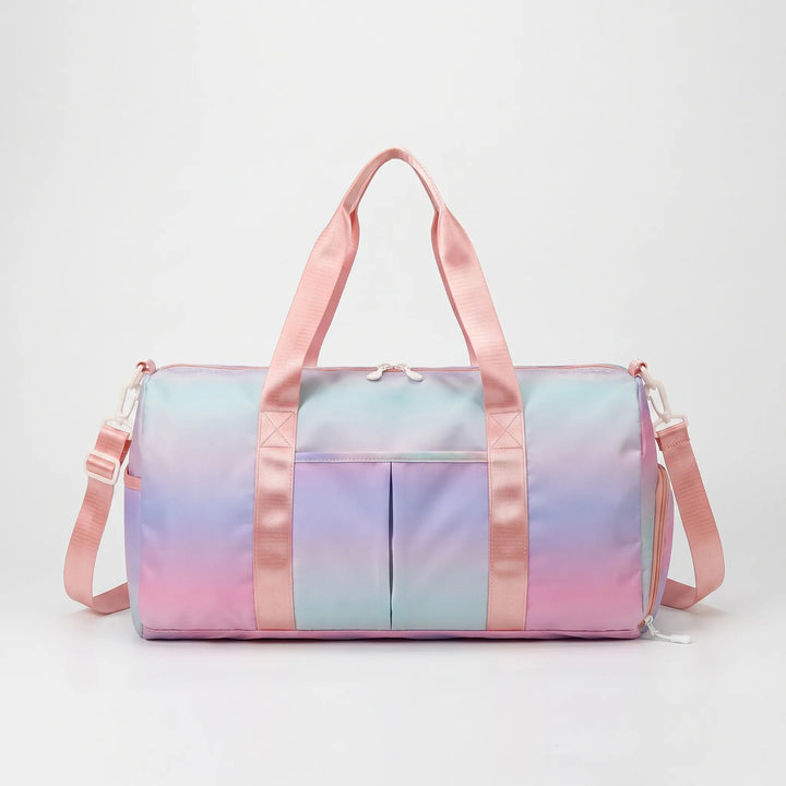 Gym-to-Office Duffel Bag with Shoe Compartment and Wet Pocket