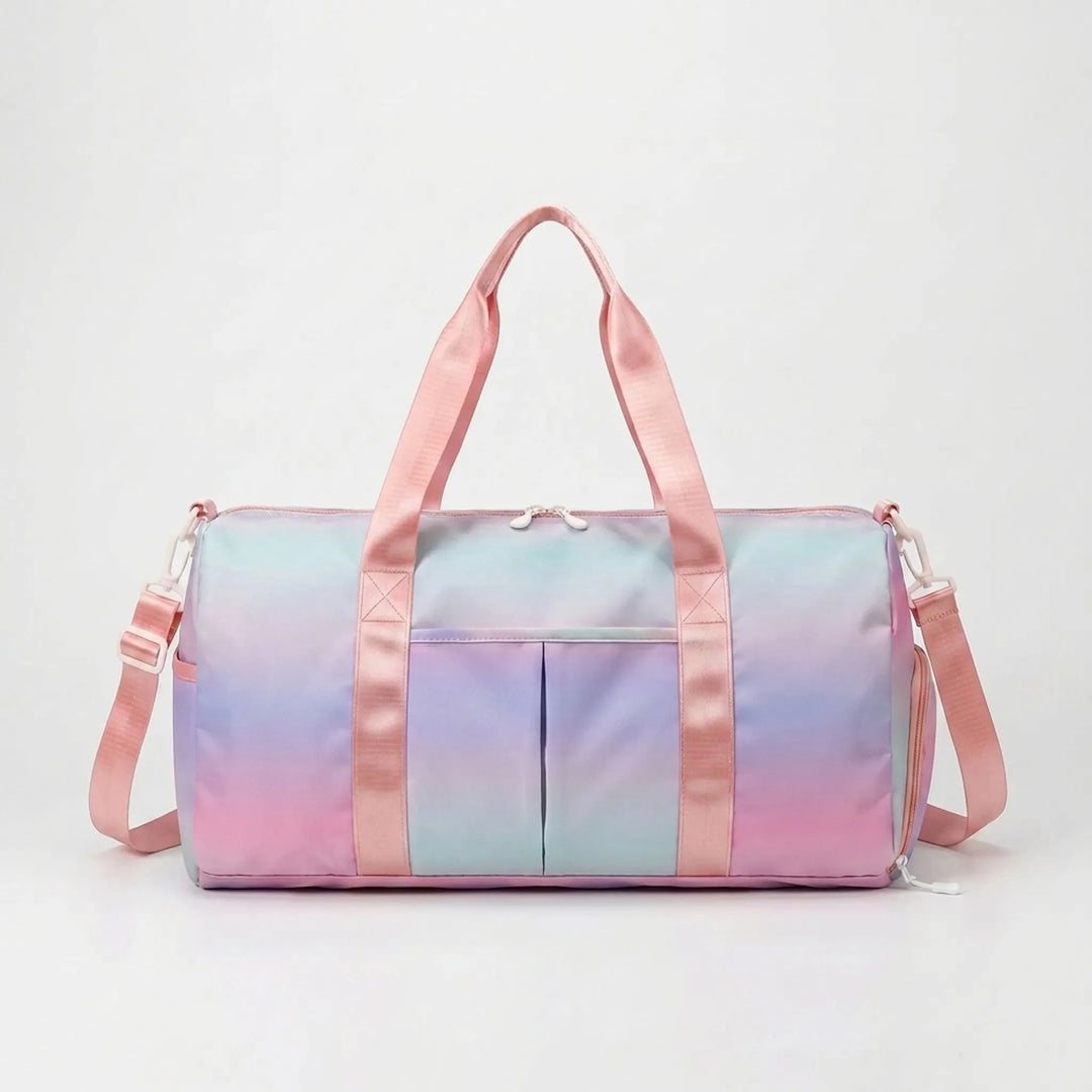 Gym-to-Office Duffel Bag with Shoe Compartment and Wet Pocket
