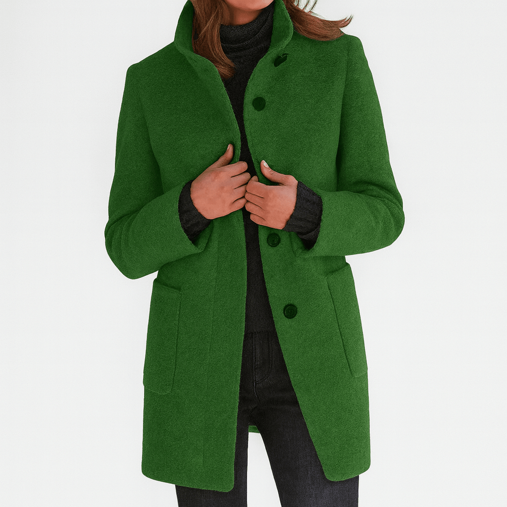 Love | Women's Coat | Straight Cut Button Front