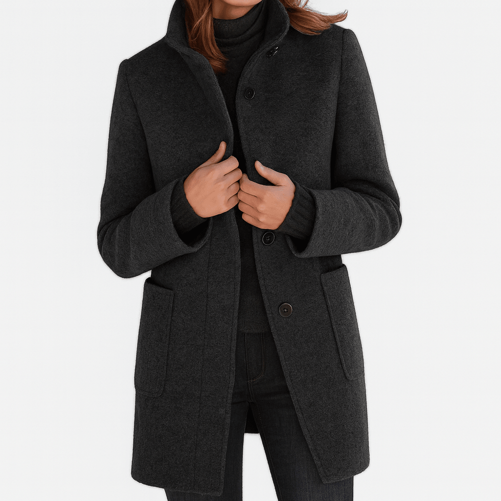 Love | Women's Coat | Straight Cut Button Front