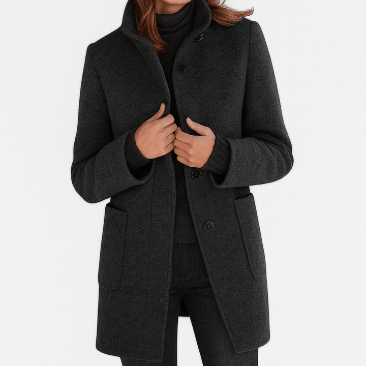 Love | Women's Coat | Straight Cut Button Front