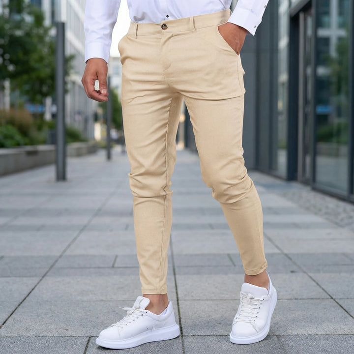 Slim Tapered Chino Pants - Modern Everyday Wear