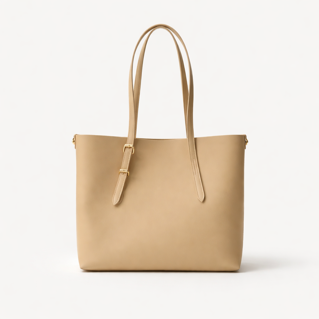 Cleo – Large Vegan Leather Tote Bag, Work Shoulder Bag