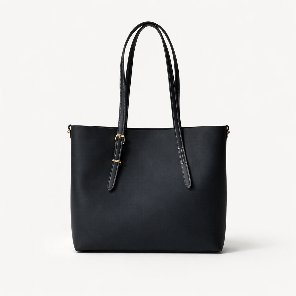 Cleo – Large Vegan Leather Tote Bag, Work Shoulder Bag