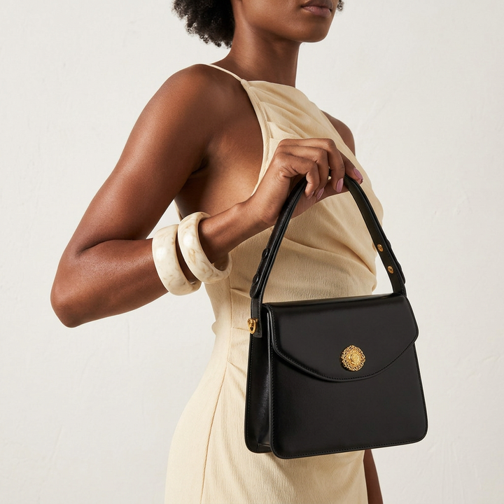 Cleo – Small Vegan Leather Top Handle Crossbody Bag