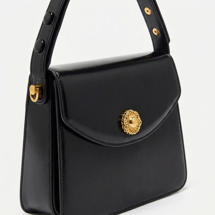 Cleo – Small Vegan Leather Top Handle Crossbody Bag