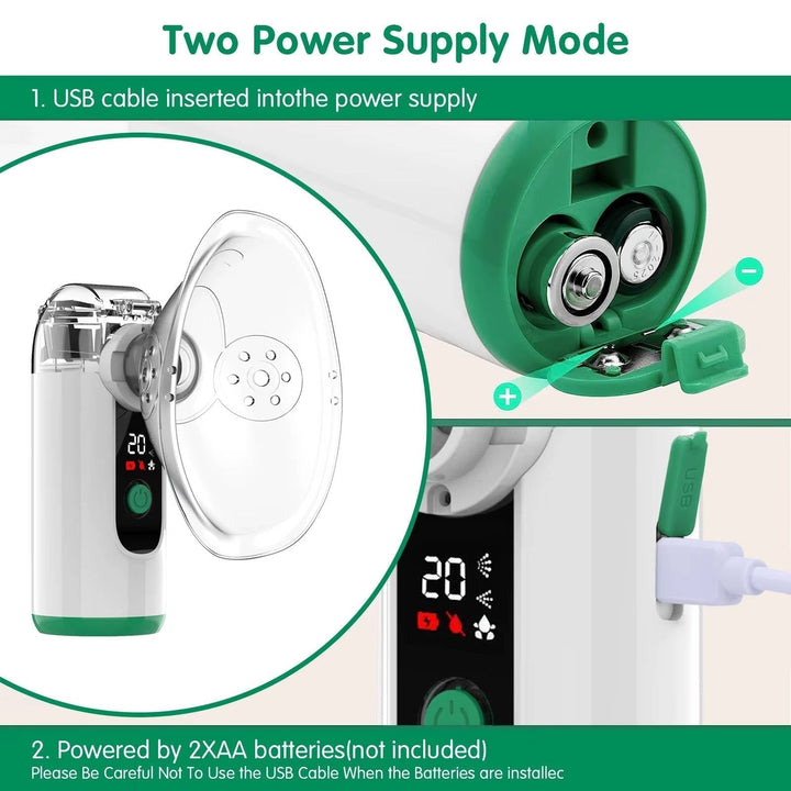 UltraMist Portable Nebulizer - USB Rechargeable Mist Inhaler with Quiet Operation