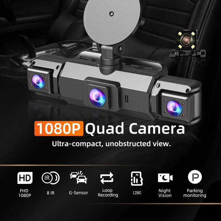Four-Camera Wireless Vehicle Monitoring System with Night Vision