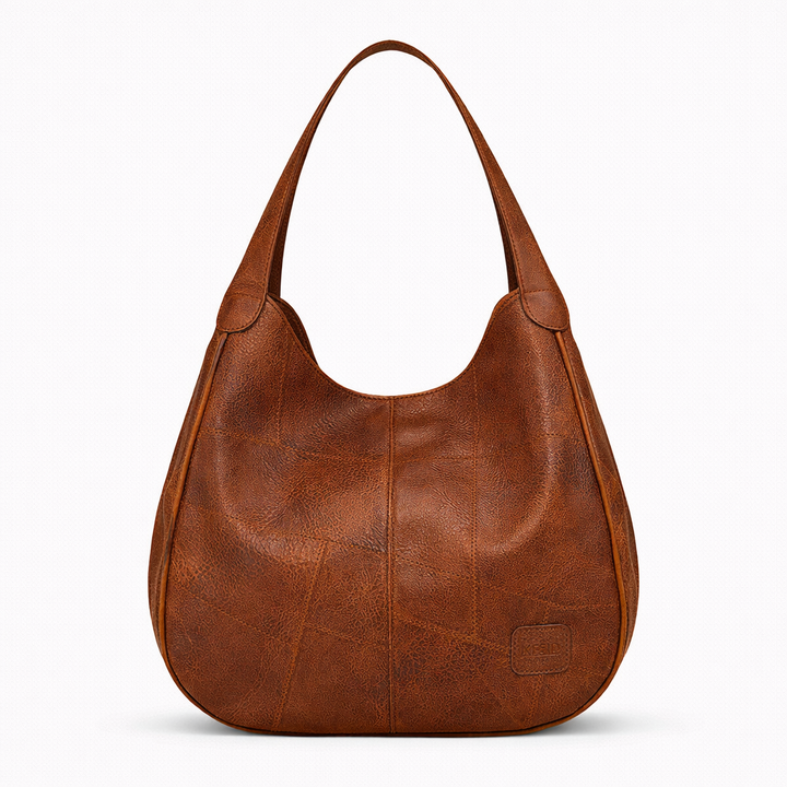 Corda – Large Vegan Cowhide Hobo Bag, Slouchy Shoulder Bag