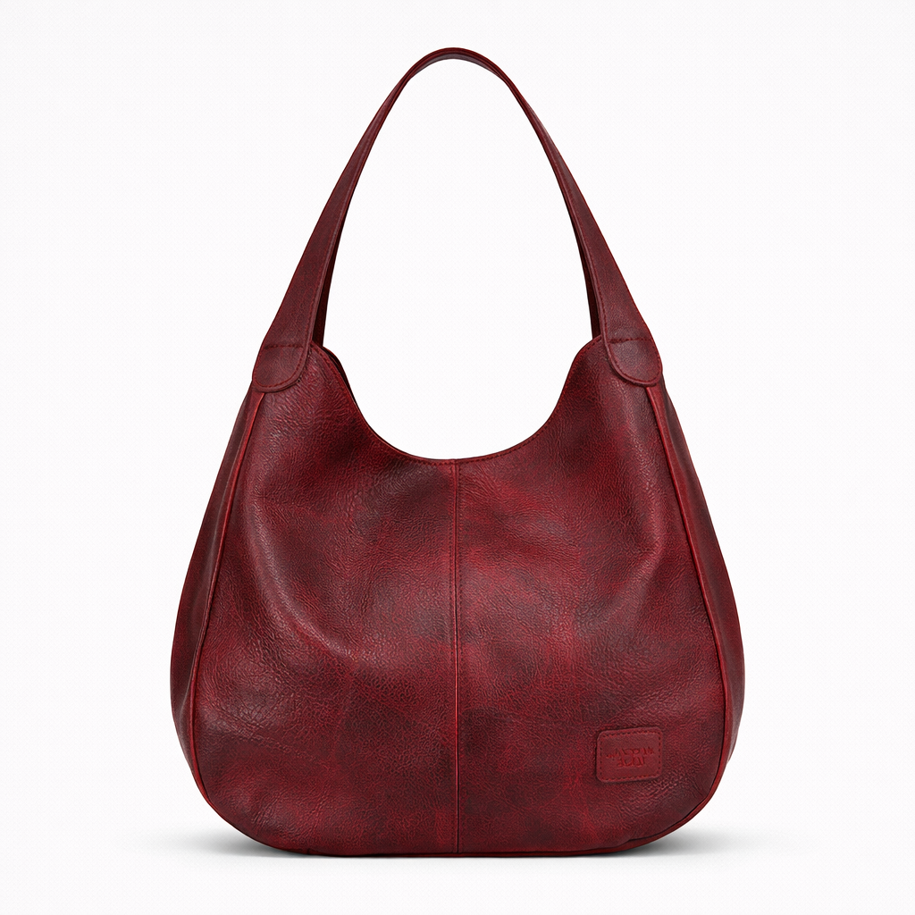 Corda – Large Vegan Cowhide Hobo Bag, Slouchy Shoulder Bag
