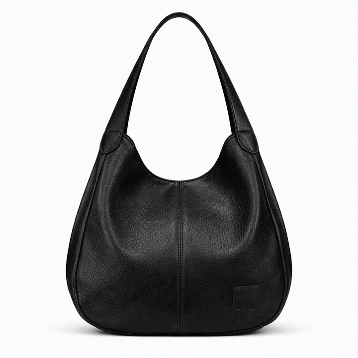 Corda – Large Vegan Cowhide Hobo Bag, Slouchy Shoulder Bag