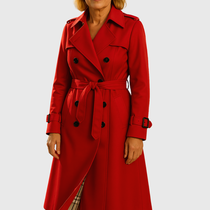 Women's Classic Belted Water-Resistant Trench Coat