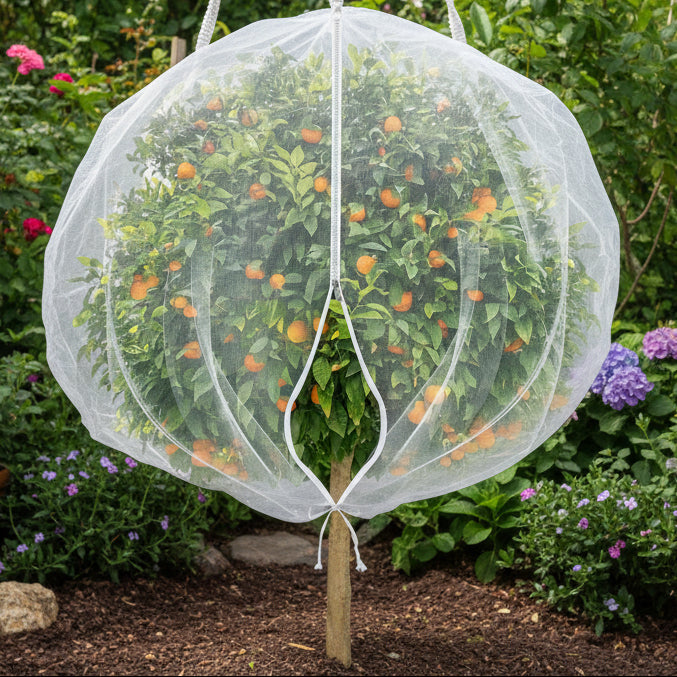 Breathable Mesh Fruit Protection Bags with Adjustable Drawstring Closure