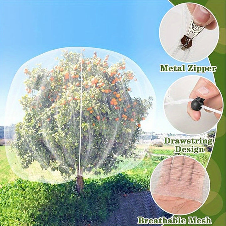 Breathable Mesh Fruit Protection Bags with Adjustable Drawstring Closure
