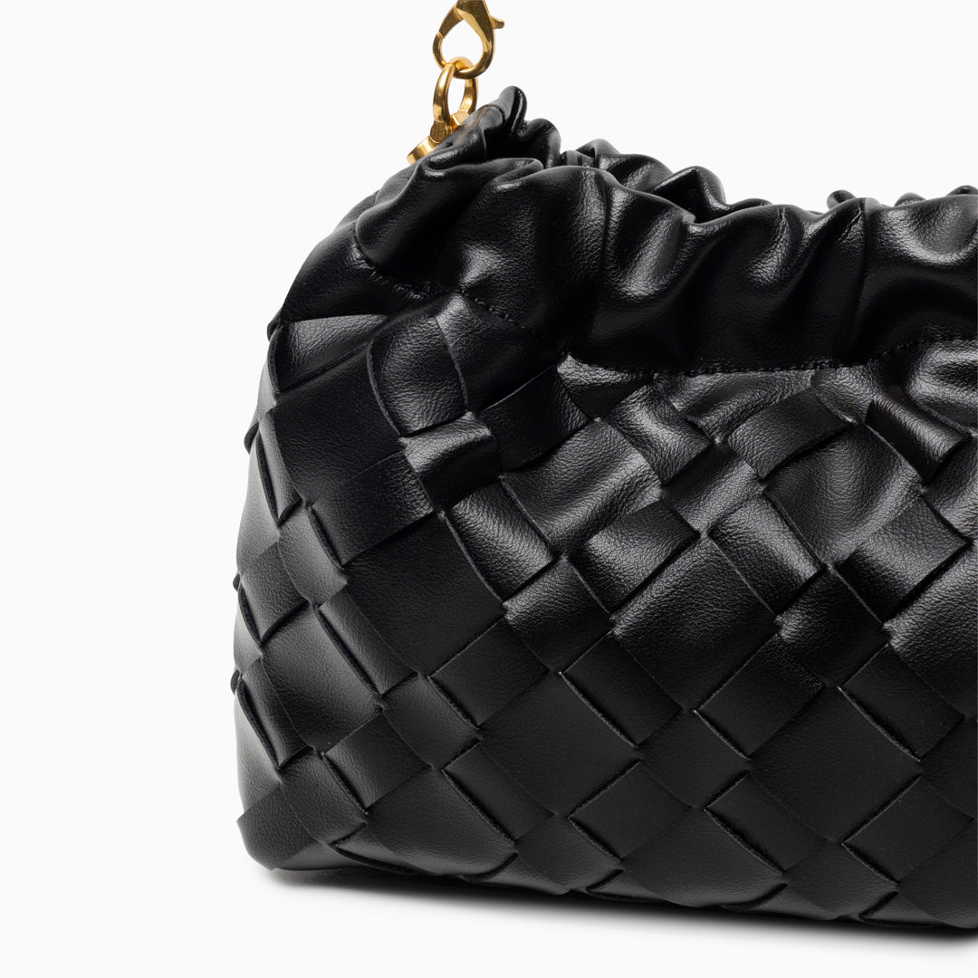 Tessa – Woven Shoulder Bag with Adjustable Crossbody Strap