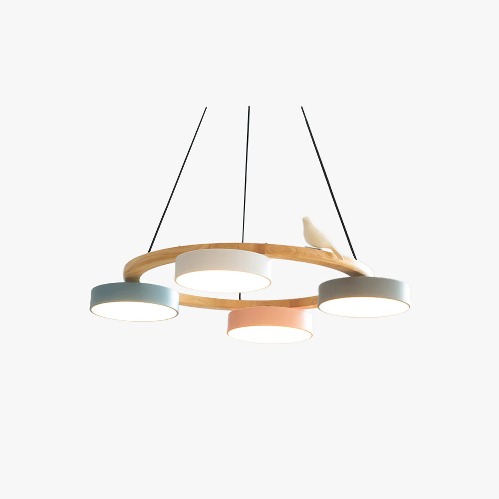Cliff Chandelier Bird Round