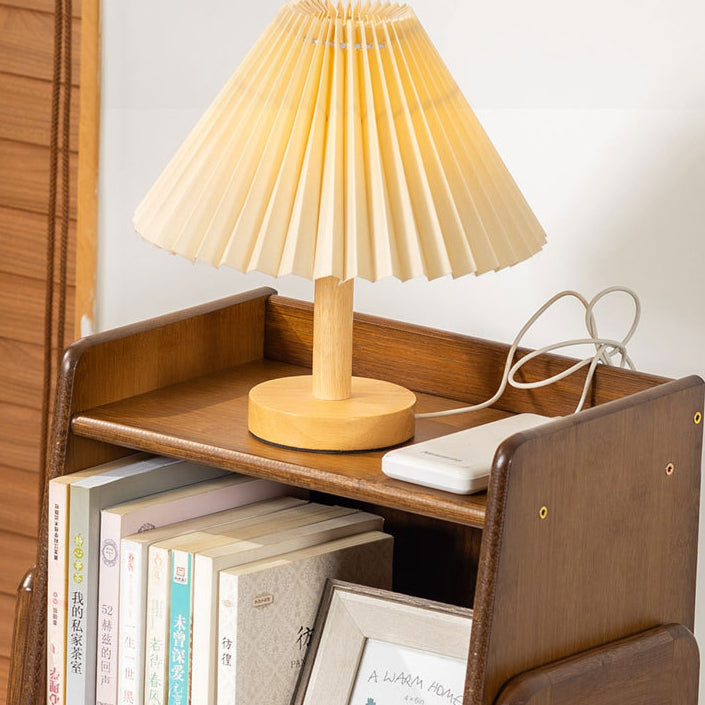 Traditional Japanese Square Bamboo Bookshelves 3/4/5 Shelves for Living Room