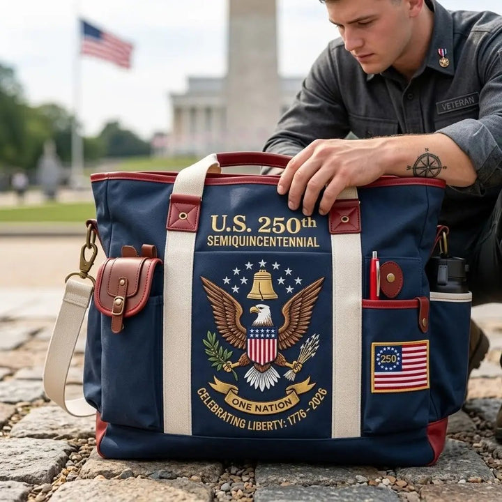 Heritage Canvas Outdoor Tote Bag - USA 250th Anniversary Edition