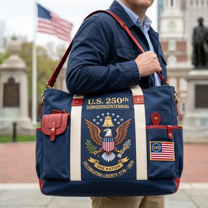 Heritage Canvas Outdoor Tote Bag - USA 250th Anniversary Edition