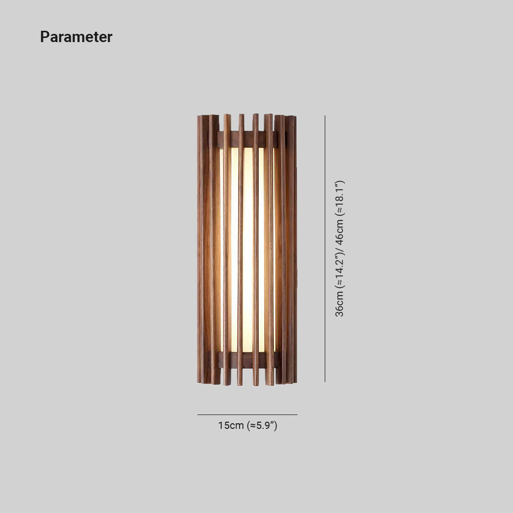 Neyra Walnut Wall Lamp