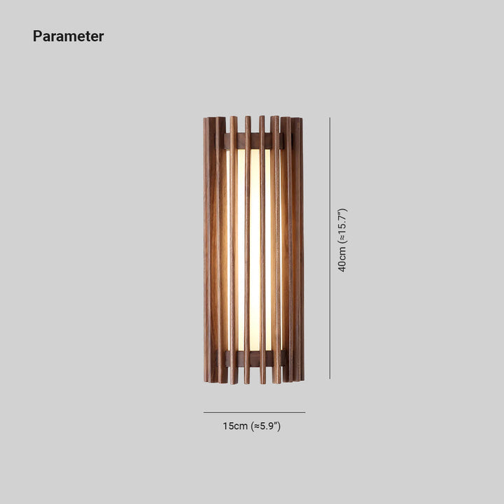 Neyra Walnut Wall Lamp