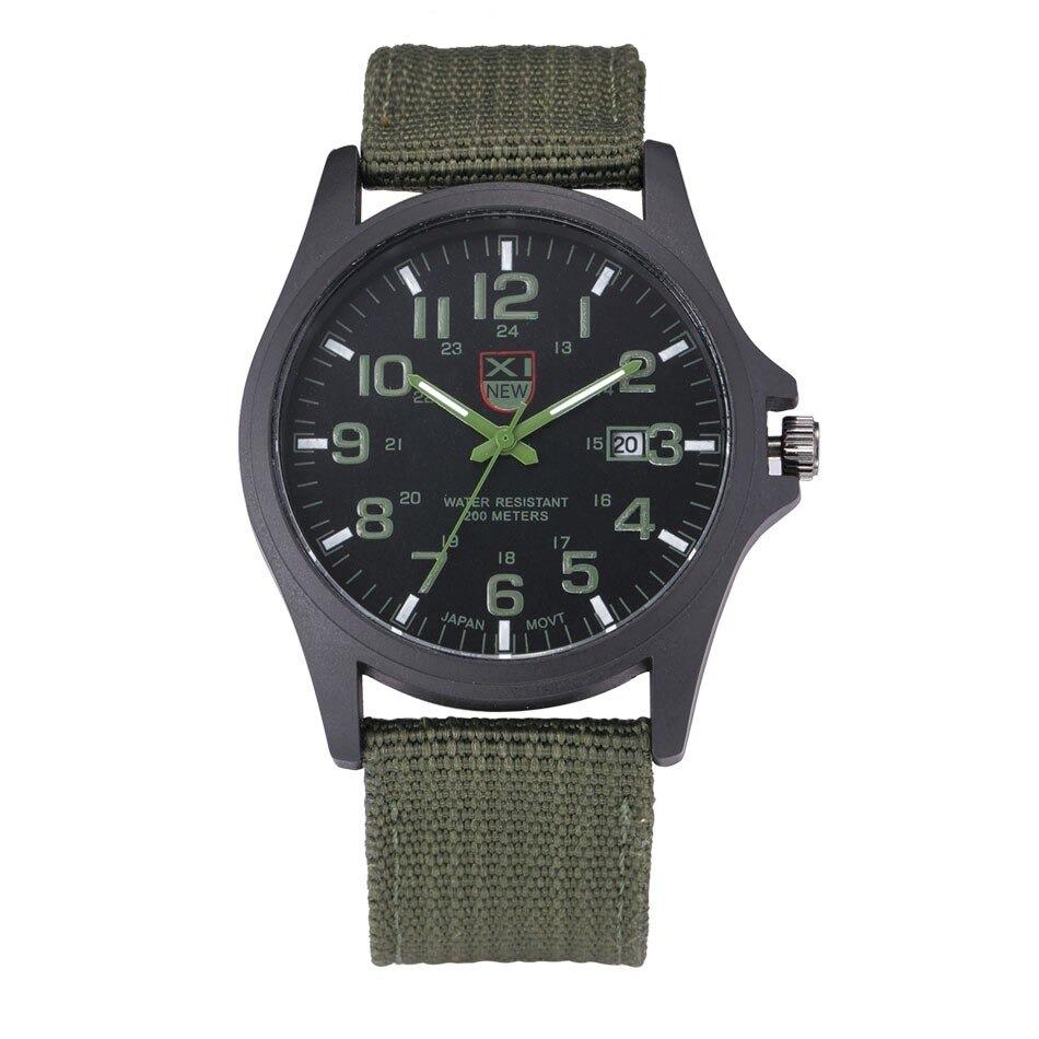 Military Style Waterproof Analog Wristwatch